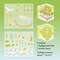 Pretty World Isometric Sticker Scene, 3D Landscape Stickers, Adorabilities